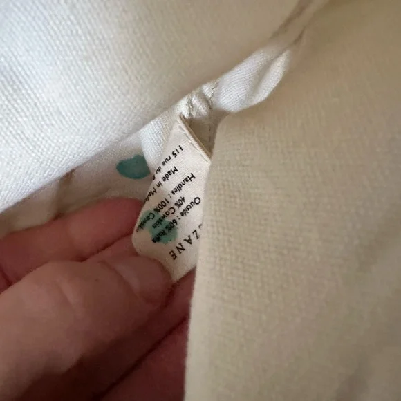 Sezane Justine Basket Bag Raffia leather sand - Picture 7 of 7